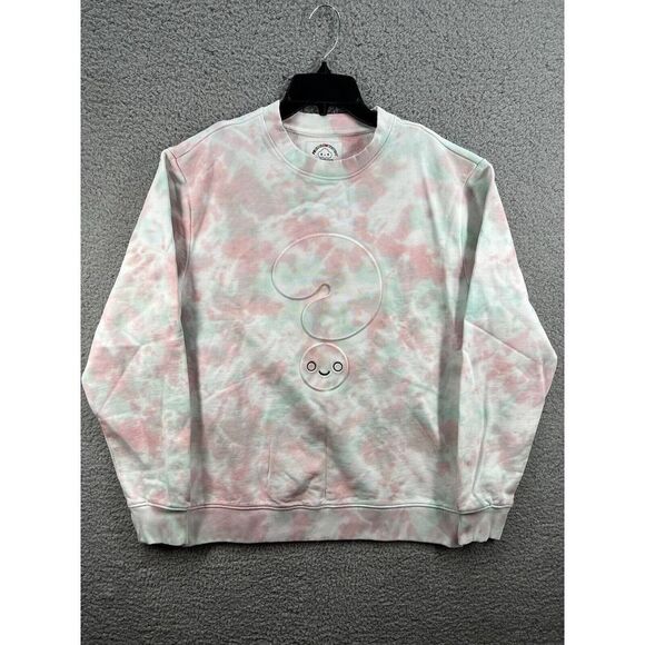 Guess Friends With You Small Tie Dye Crew Pullover Sweatshirt New - Picture 2 of 9